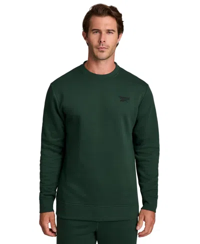 Reebok Men's Embroidered Chest Logo Sweatshirt In Green