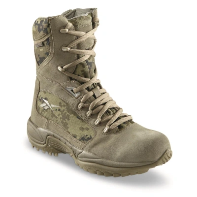 Pre-owned Reebok Men's Ert Waterproof Side-zip Tactical Boots Multiple Sizes Colors In Coyote