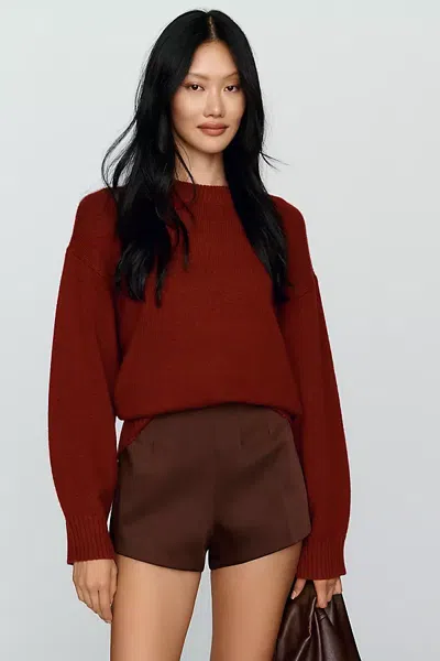 Reformation Cove Cashmere Wool Sweater In Burgundy