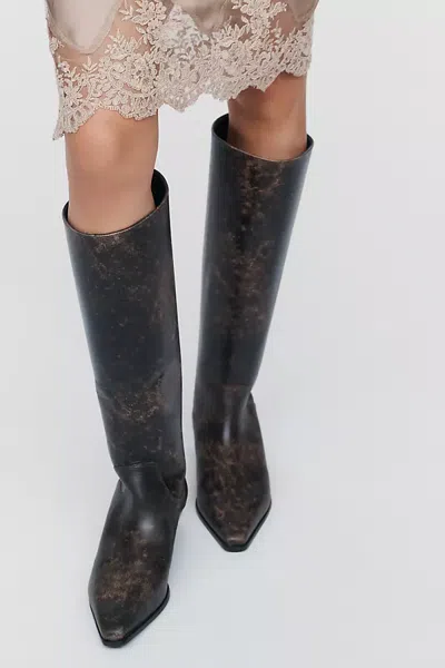 Reformation Dominique Pointed-toe Boots In Multi