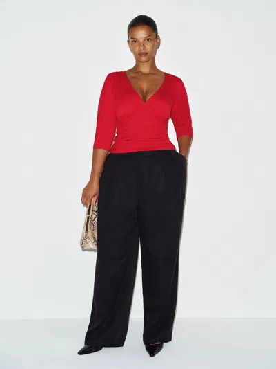 Reformation Frances Low Rise Relaxed Pant Es Black 14