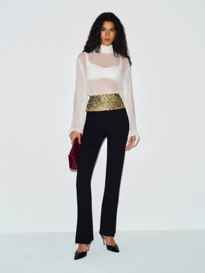 Reformation Kara Knit Pant Black Large
