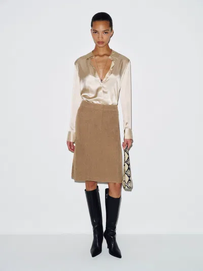 Reformation Mavie Skirt Natural 0 In Neutral