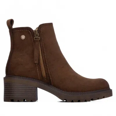 Refresh Women's Casual Suede Ankle Booties In Taupe In Brown