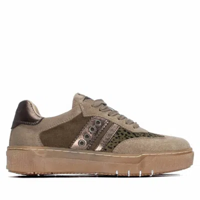 Refresh Women's Casual Suede Sneakers In Khaki In Brown