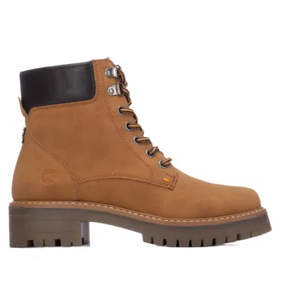 Refresh Women's Combat Ankle Booties In Panama In Brown