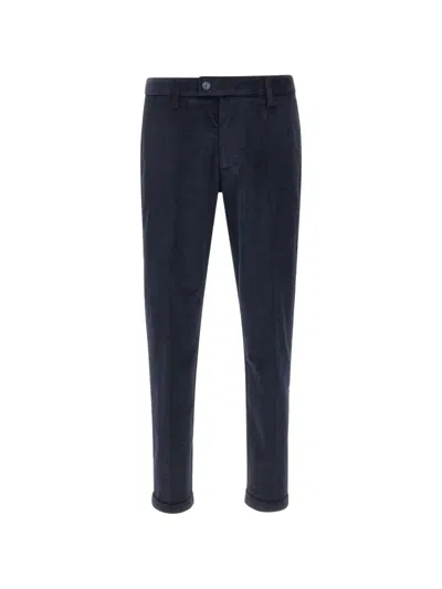 Re-hash Pleated Corduroy Trousers In Blue
