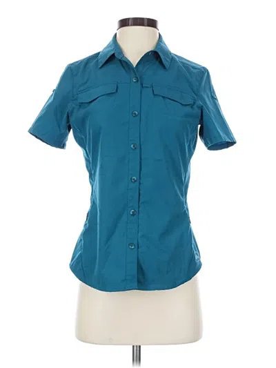 Pre-owned Rei Short Sleeve Blouse In Teal
