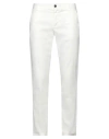 Reign Man Pants White Size 32 Linen, Cotton, Elastane