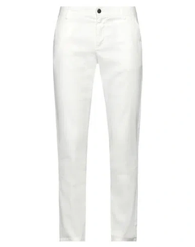 Reign Man Pants White Size 32 Linen, Cotton, Elastane
