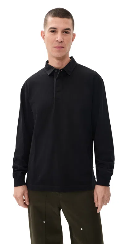 Reigning Champ Jersey Standard Rugby Shirt Black