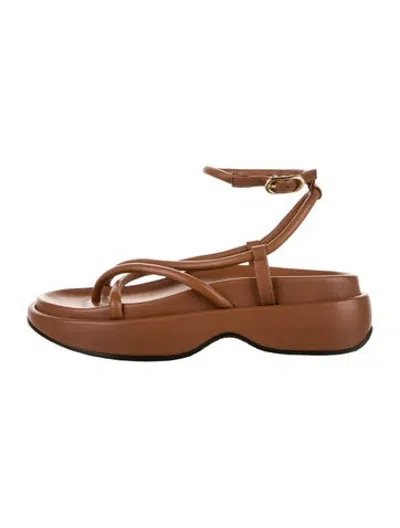 Pre-owned Reike Nen Leather Sandals W/ Tags In Brown