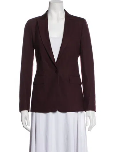 Pre-owned Reiss Blazer In Burgundy