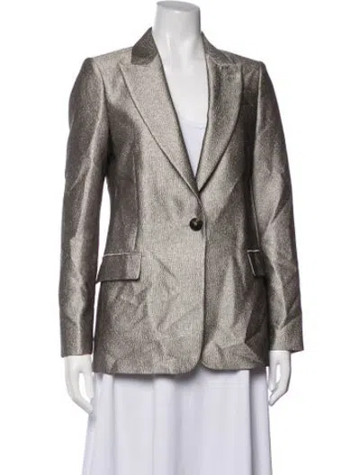 Pre-owned Reiss Blazer In Gold/metallic