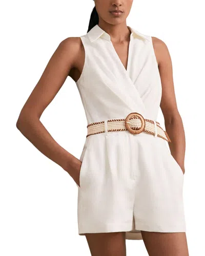 Reiss Mila Playsuit In White