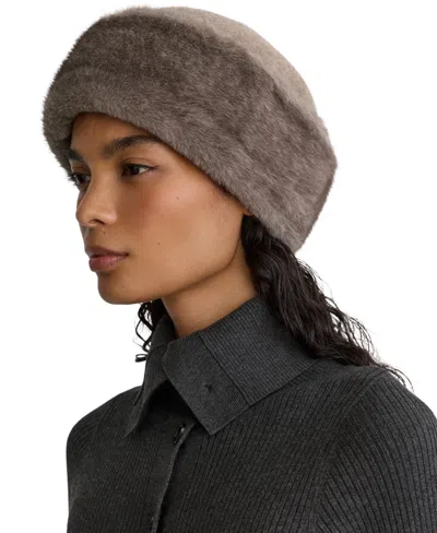 Reiss Women's Wool-blend Cold Weather Lined Beanie In Brown