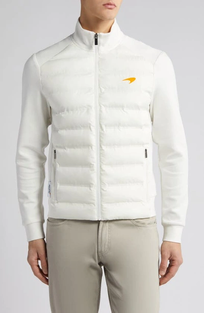Reiss X Mclaren Mayer Quilted Zip-up Jacket In White
