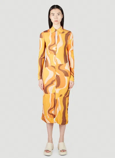Rejina Pyo Sana Dress In Orange