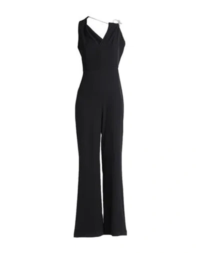 Relish Woman Jumpsuit Black Size 8 Polyester, Elastane
