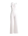 Relish Woman Jumpsuit Ivory Size 8 Polyester, Elastane In White