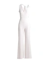 Relish Woman Jumpsuit Ivory Size 10 Polyester, Elastane In White