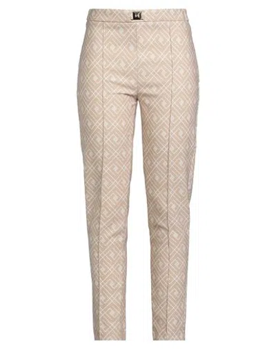 Relish Woman Pants Sand Size 8 Polyester, Elastane In Neutral
