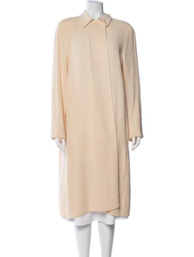 Pre-owned Rena Lange Virgin Wool Coat In Neutrals