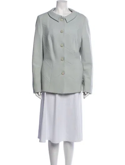 Pre-owned Rena Lange Wool Blazer In Blue