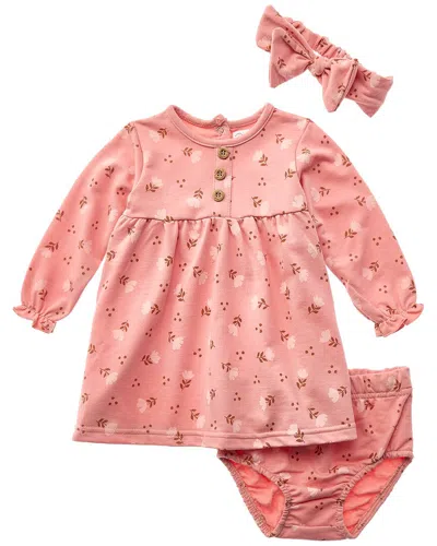 Rene Rofe Kids' 3pc Dress Set In Pink
