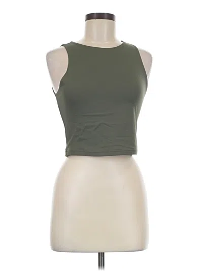 Pre-owned Reoria Tank Top Green Halter Neckline Tops