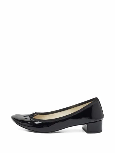 Pre-owned Repetto Block-heel Ballet Flats In Black