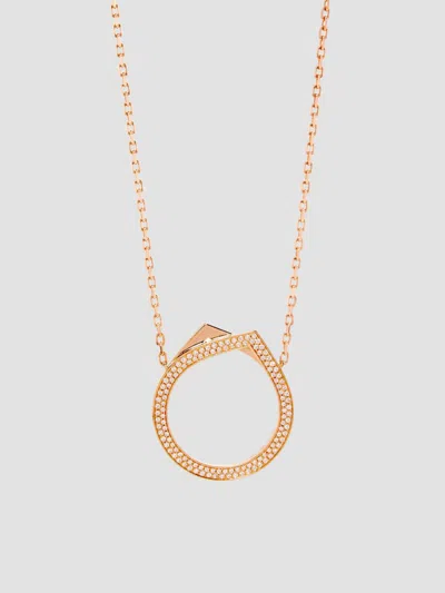 Repossi Women's Antifer 18k Rose Gold & 0.65 Tcw Diamond Pendant Necklace