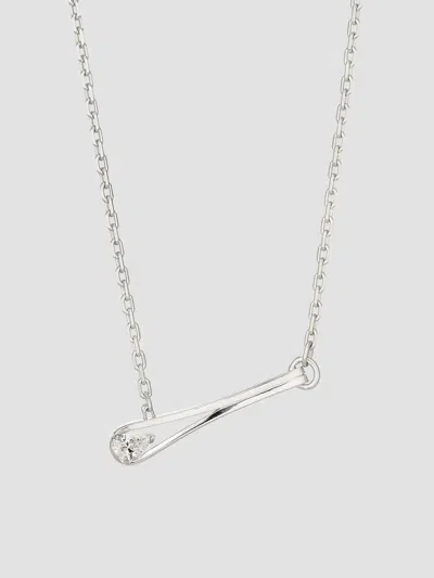 Repossi Women's Serti Inversé 18k White Gold & Diamond Pendant Necklace