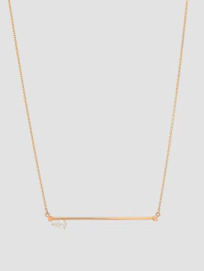 Repossi Women's Serti Sur Vide 14k Rose Gold & Diamond Pendant Necklace