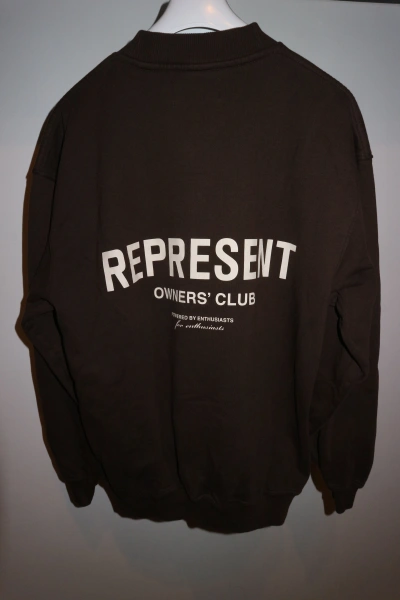 Pre-owned Represent Clo Represent Owners Club Crew Sweat In Brown