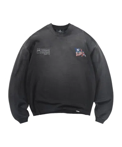 Represent Eagle Print Long Sleeve T-shirt In Black
