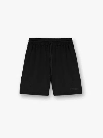 Represent Mesh Bermuda Shorts In Black