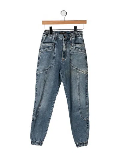 Pre-owned Retroféte Mid-rise Skinny Leg Jeans In Blue