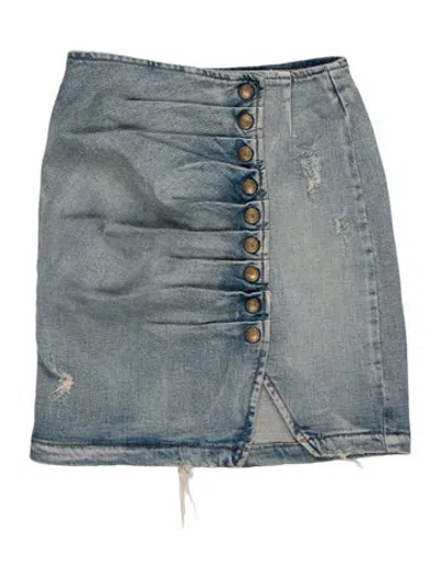 Pre-owned Retroféte Mini Skirt W/ Tags In Blue