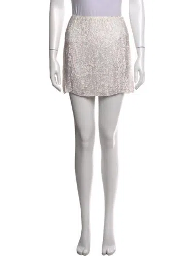 Pre-owned Retroféte Patterned Mini Skirt In Neutrals