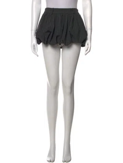 Pre-owned Retroféte Striped Mini Skirt In Black