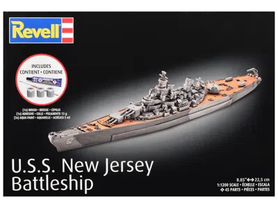 Revell Level 4 Model Kit Battleship U. S.s. New Jersey All-included Kit 1/1200 Scale Model By