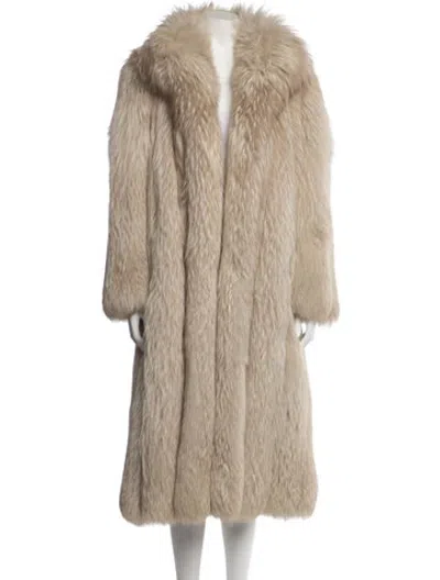 Pre-owned Revillon Vintage 1980's Fur Coat In Neutrals