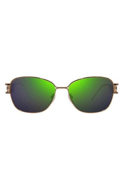 Revo Air 4 55mm Round Sunglasses In Green