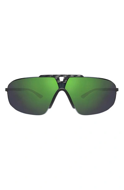 Revo Alpine 70mm Polarized Navigator Sunglasses In Green