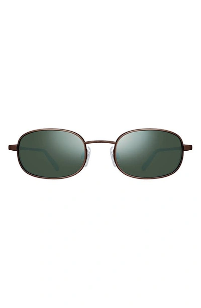 Revo Cobra 52mm Oval Sunglasses In Antique Bronze