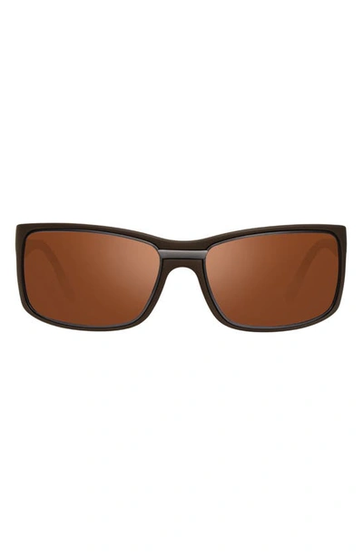 Revo Eclipse 63mm Square Sunglasses In Brown