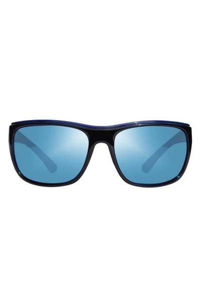 Revo Enzo 62mm Square Sunglasses In Black