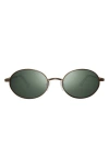 Revo Python I 38mm Round Sunglasses In Brown