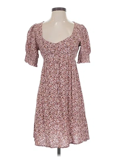 Pre-owned Rewind Casual Dress In Burgundy